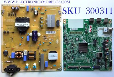 KIT DE TARJETAS PARA TV LG / NUMERO DE PARTE MAIN EBT65235202 / EAX67872804 / EAX67872805 / FUENTE EAY64948701 / EAX67865201 / LGP55TJ-18U1 / PANEL NC550DGG-AAGX3 / NC550DGG / MODELO 55UK6300PUE / 55UK6300PUE.BUSWLOR / 55UK6300PUE.BUSWLJR